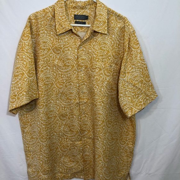 Talbots Shirts Mens Silk Camp Shirt Size Xl Poshmark